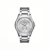 Emporio Armani Dress Silver Stainless Steel Silver Dial Quartz Watch for Gents 43mm (AR11084)
